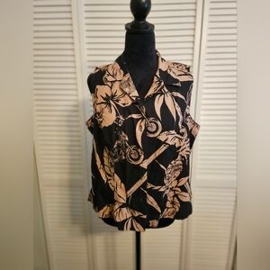 Floral & Harley Sleeveless Blouse
